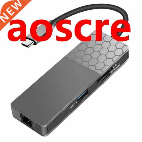 Type-C Docking Station 7 Port HDMI Network Interface USB3.0