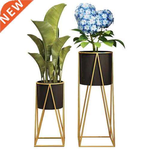 Golden iron flower stand Fashion Indoor Plant shelf living