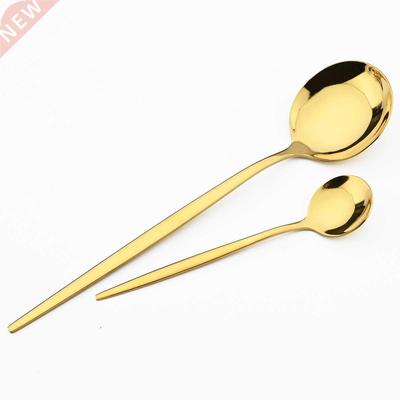 4Pcs/Set Colorful Dinnerware Set Stainless Steel Cutlery Din