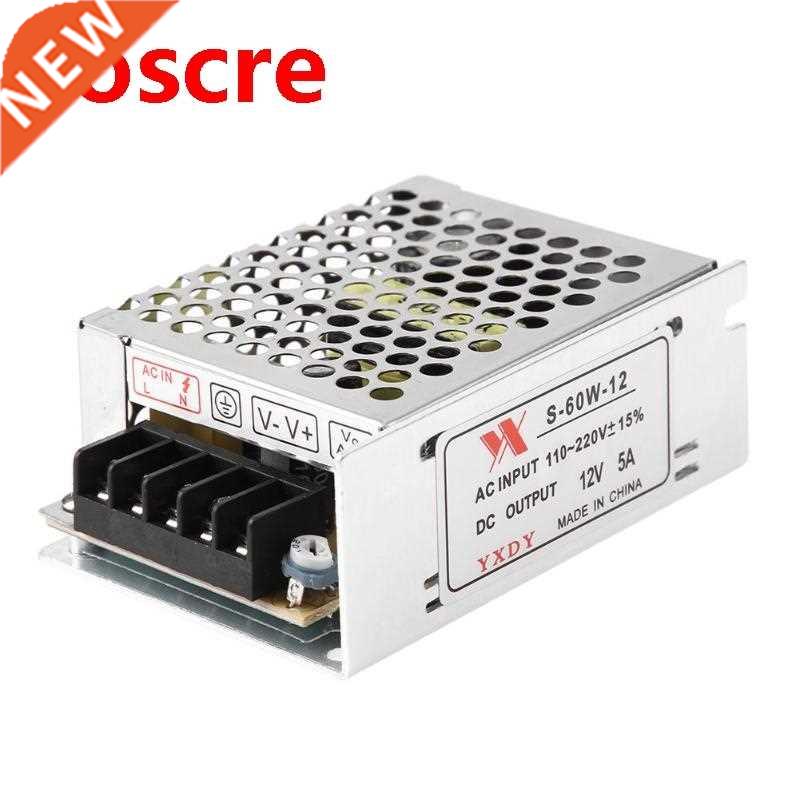AC 90-260V to DC 12V 5A 60W Lighting Transformer LED Driver