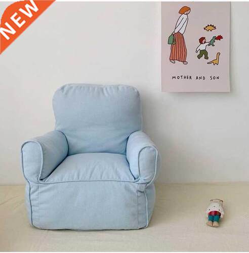 Solid Colors Infant Mini Plaid Canvas Baby Sofa Dining Sofa