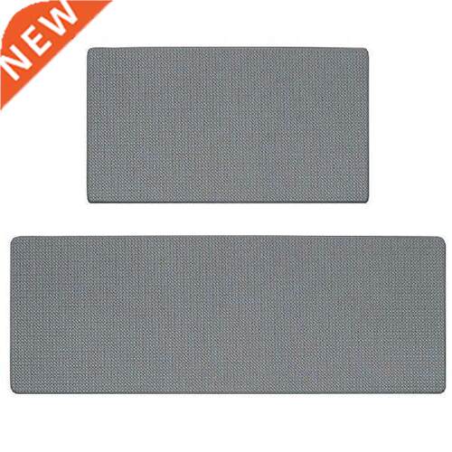 2pcs/set Non Skid Anti Fatigue Solid Floor Carpet Easy