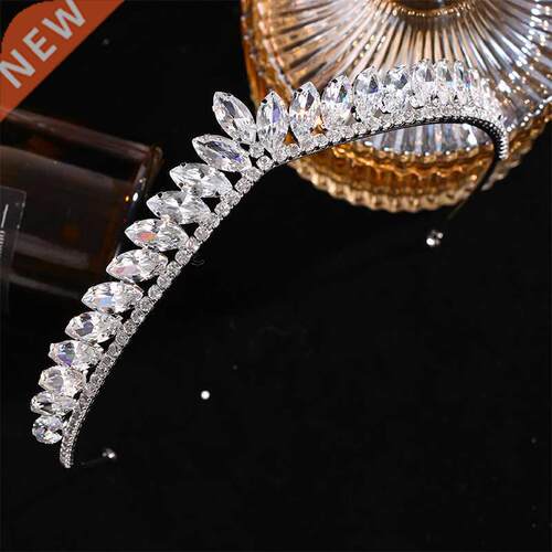 New Silver Color Crystal Tiaras And Crowns For Women Queen R