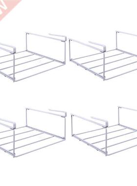 4 Pcs Shoe Storage Layered Rack Foldable Holder Under-hangin