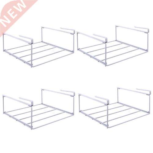 4 Pcs Shoe Storage Layered Rack Foldable Holder Under-hangin