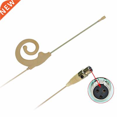 3 Pin Mini XLR Plug 3.5mm Diameter Microphone Skin Color Om