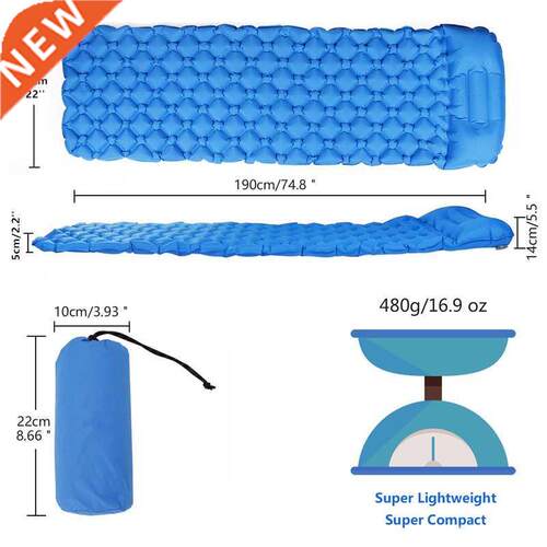 Outdoor Inflatable Sleeping Pad Inflatable Air Cushion Campi