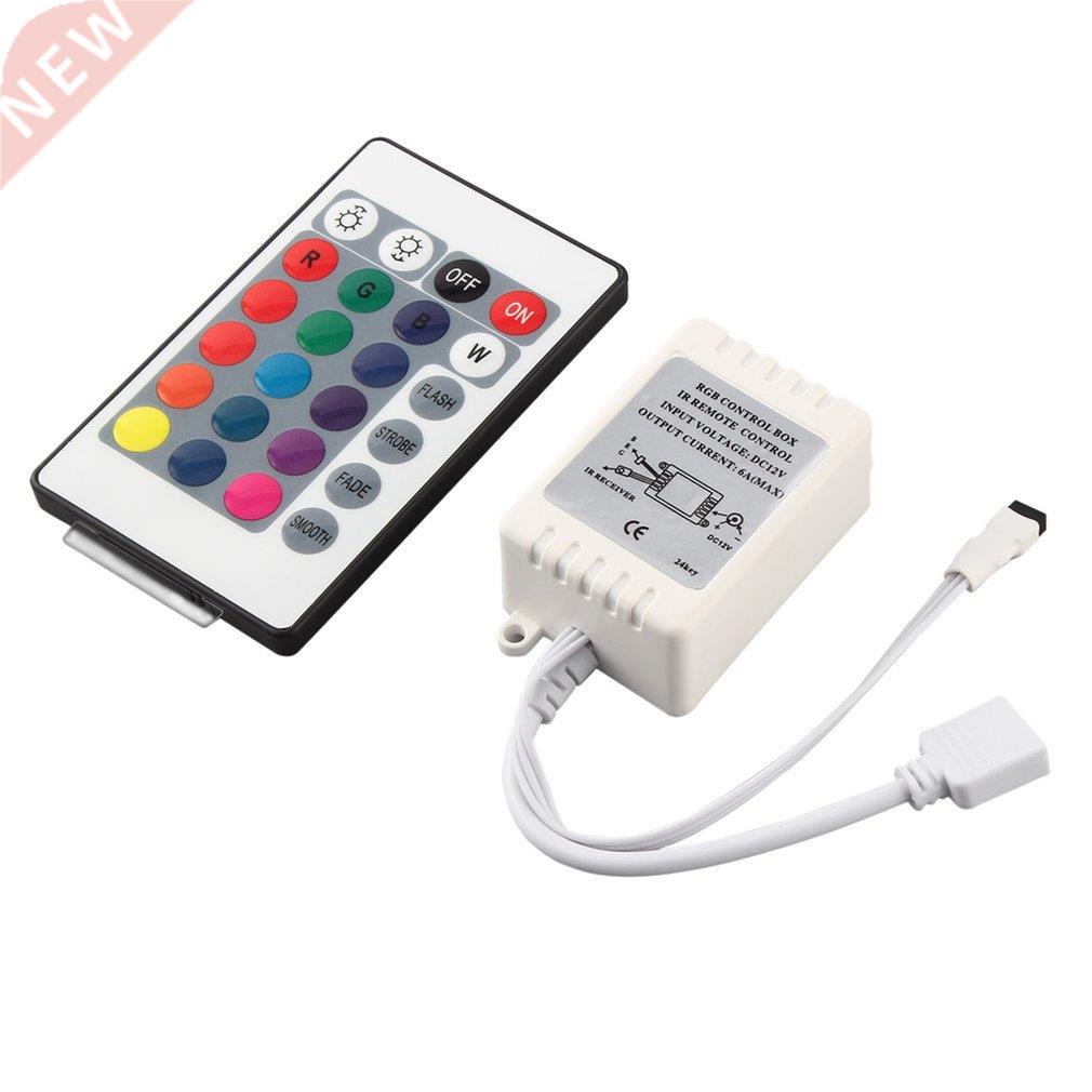 RGB 16 Colors 24Keys Remote Control Box DC 12V 适用于 LED Li