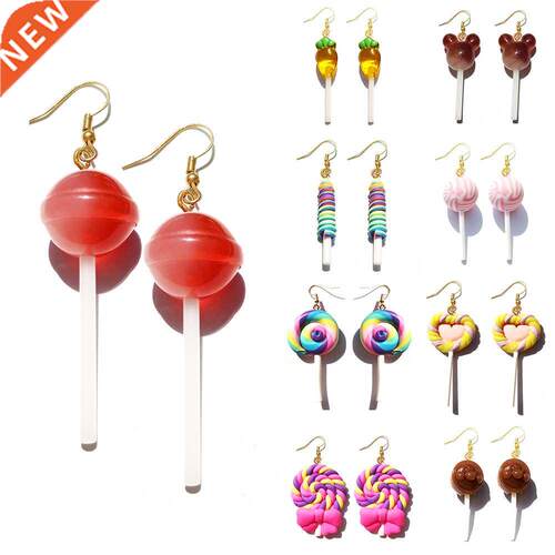 Earring For Women Resin Lollipop Drop Earrings Children Jewe