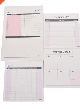 60 Sheets Desk moth weekly check list sticky notes memo pad