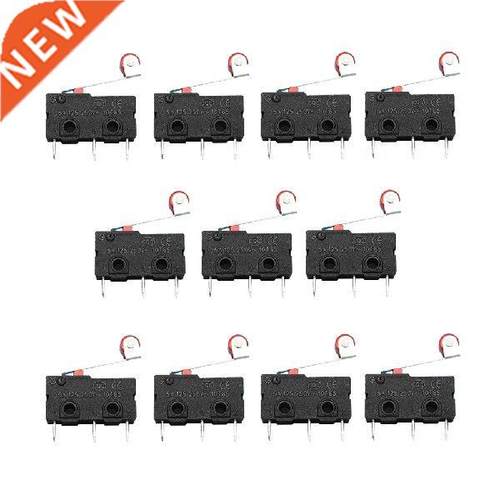 10 Pcs Mini 3PIN SPDT Micro Limit Switch Roller Lever Arm