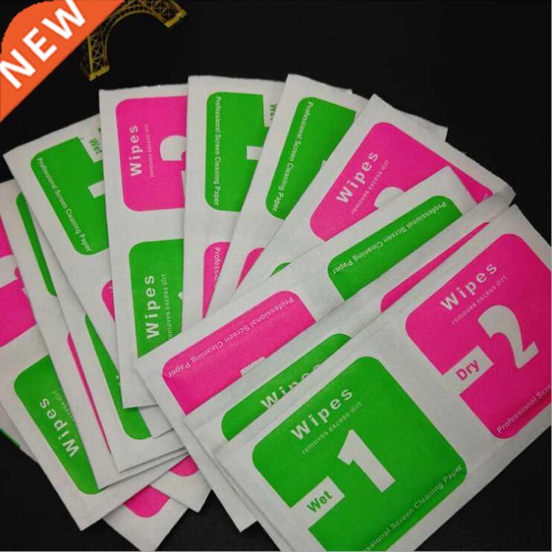 30Pcs/lot Wet Dry Wipes Cleaning Cloth for Tempered Glass Sc