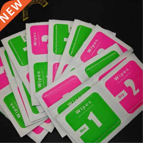 30Pcs/lot Wet Dry Wipes Cleaning Cloth for Tempered Glass Sc