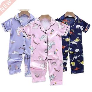 Children's Pajamas Set Summer Baby Suit Kids Clothes Toddler