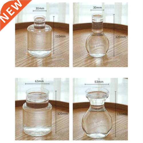 1PC Clear Plastic Hyacinth Vase Transparent Flower Plant Bot