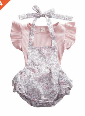 New 2PCS Baby Girl Outfits Clothes Tops Shirt+Tutu Shorts Pa