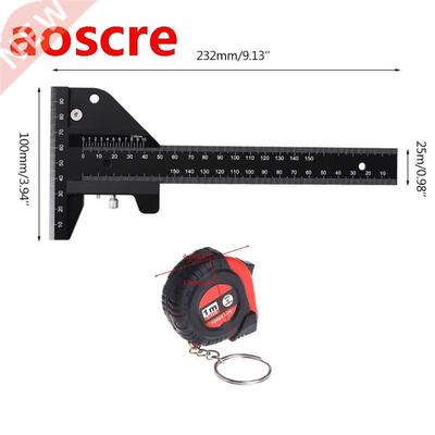 5ED Scale Metric Measure Scribing Ruler Woodworking Carpent