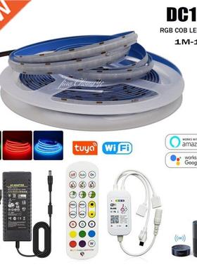 RGB DC12V 24V 756LEDs/m High Density Flexible FOB COB Linear