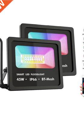 LED Smart RGB Flood Lamp with Bluetooth Mesh Technology for
