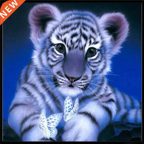 5D Diamond painting Animal Tiger DIY cross stitch sticker di