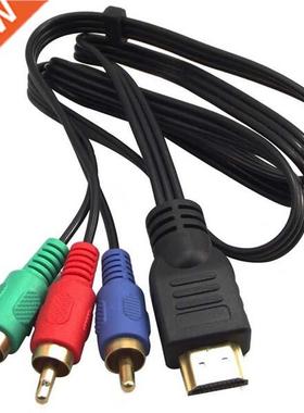 3ft 1m HDM-compatble Male To 3 RCA Vdeo Audo AV Adapter