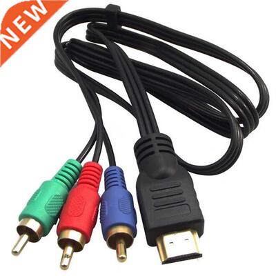 3ft 1m HDM-compatble Male To 3 RCA Vdeo Audo AV Adapter
