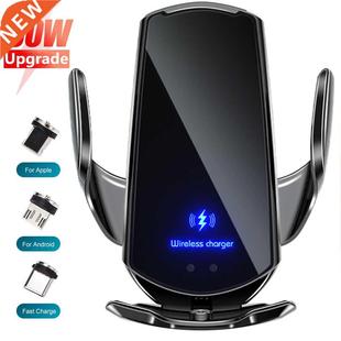 Automatic 0W Qi Car Wireless Charger for iPhone 1 12 11 XR