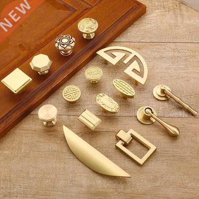 Pure Copper Kitchen Cabinet Handles Cupboard Door Pulls Draw