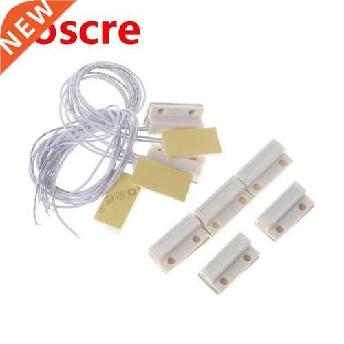5 Sets MC-38 Wired Door Window Sensor Magnetic Switch Home A