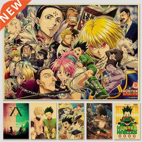 Hunter x Hunter Poster Classic Japanese Anime Retro Poster K