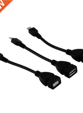 3x USB 2.0  Femle to Micro B Mle Converter OTG dpter C