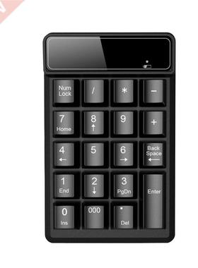 Mini USB Wired Numeric Keypad 19 Keys Digital Numeric Keyboa