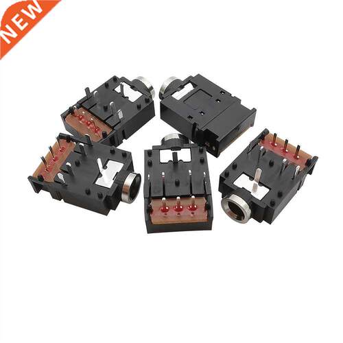 5Pcs 3.5 Stereo Audio Jack Socket Dual Channel Headphone C