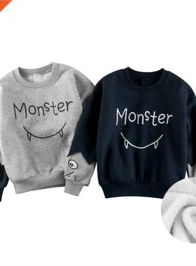 2022 Spring Winter Sweatshirts Coat Kids Boys Girls Monster