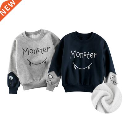 2022 Spring Winter Sweatshirts Coat Kids Boys Girls Monster