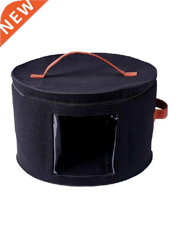 Hat Box Organizer Round Travel Hat Boxes Foldable Hat