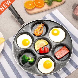 7 Holes Non Stick Fried Eggs Cooking Pan Frying Pan Burger