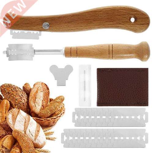 25pcs Plastic/Wooden Bread Lame Tools Bakery Scraper Bread