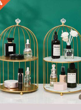 etal Bird Cage Cosetic Storage Organizer Lipstick Perfue