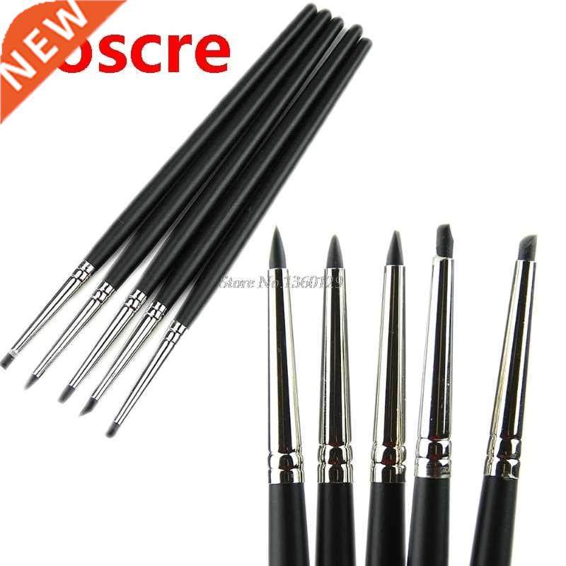 Set of 5pcs Silicone Rubber Shapers Polymer Clay Sculpting F - 实物图