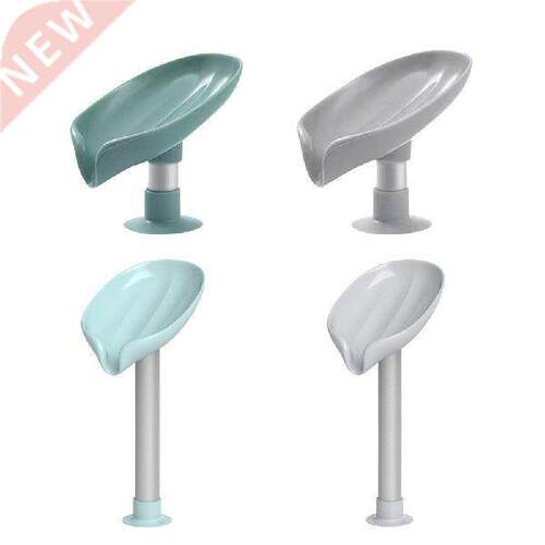 Leaf Shape Soap Holder Bathroom Shower Storage Box Suction