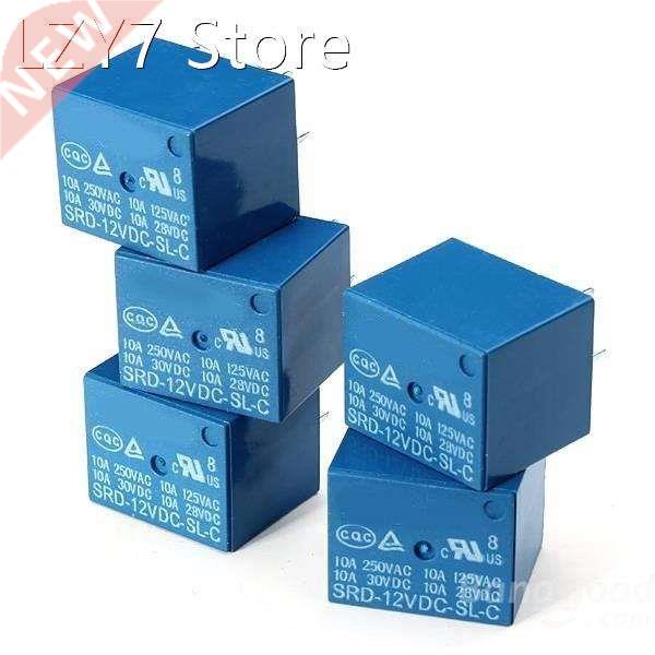 Free Shipping 20pcs lot SRD12VDCS PCB Type 12V DC Rela