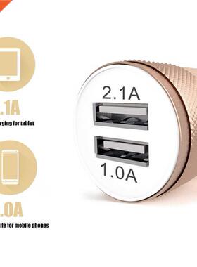 Personalized 2.1A Dual USB Car Charger Port Good Heat Dissip
