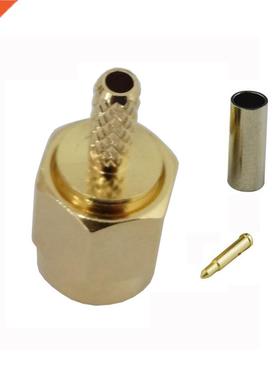 30Pcs RF SMA Connector SMA Male Plug Crimp For RG174 RG316 L