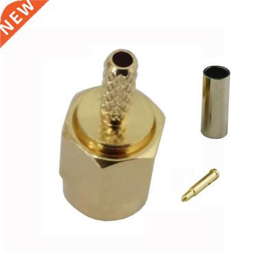 30Pcs RF SMA Connector SMA Male Plug Crimp For RG174 RG316 L