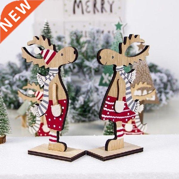 2021 New Year  Christmas Decoration Tabletop Wooden