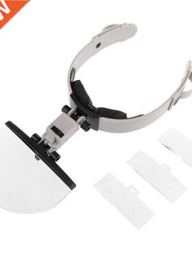 Large Lens Headand Reading Magnifier with LED Light 2X 3.5X