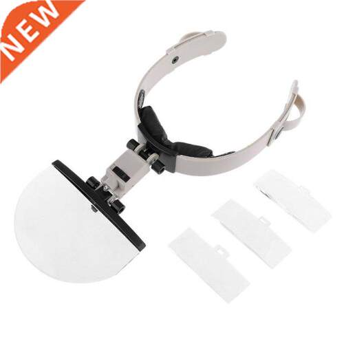 Large Lens Headand Reading Magnifier with LED Light 2X 3.5X