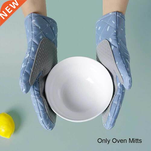 1pair Hanging Canvas Anti Slip Baking With Silicone Grip Hea