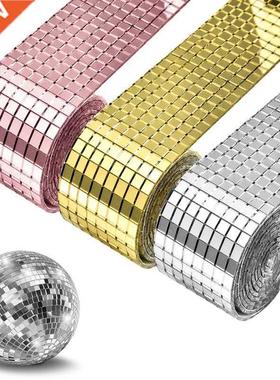 Self-hesive Glass Craft Mini Square Mirrors Mosaic Tiles